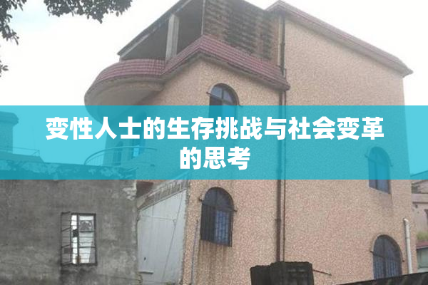 变性人士的生存挑战与社会变革的思考