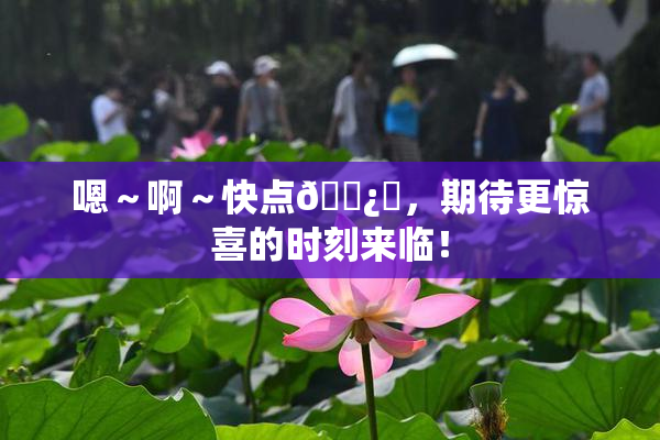 嗯～啊～快点🌿‌，期待更惊喜的时刻来临！