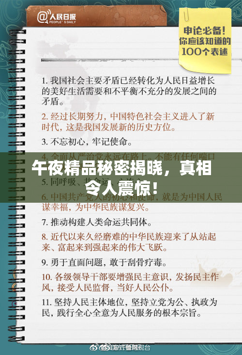 午夜精品秘密揭晓，真相令人震惊！