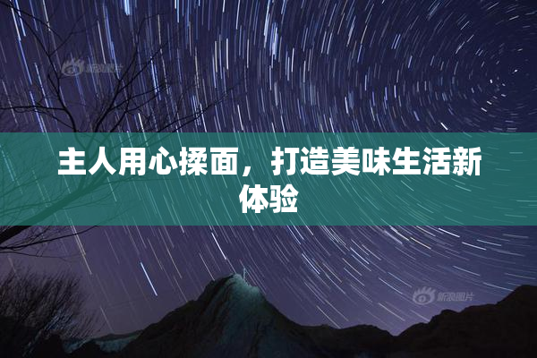 主人用心揉面，打造美味生活新体验