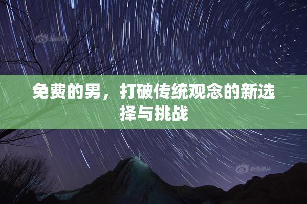 免费的男，打破传统观念的新选择与挑战