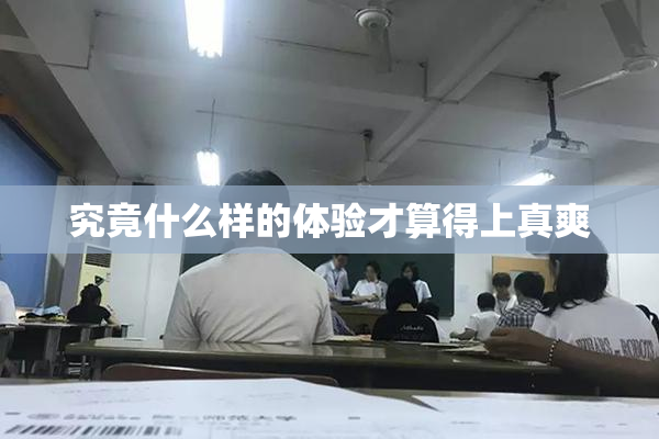 究竟什么样的体验才算得上真爽
