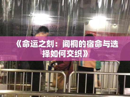 《命运之刻：间桐的宿命与选择如何交织》