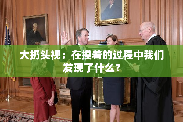 大扔头视：在摸着的过程中我们发现了什么？