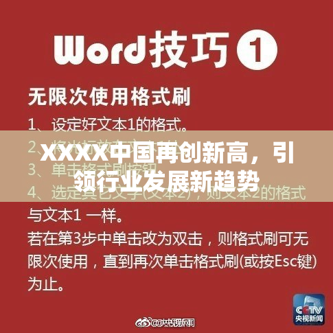 XXXX中国再创新高，引领行业发展新趋势