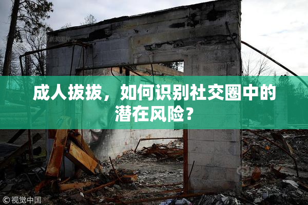 成人拔拔，如何识别社交圈中的潜在风险？