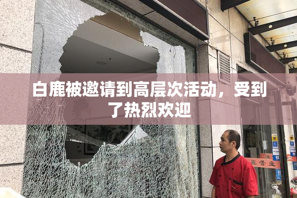白鹿被邀请到高层次活动，受到了热烈欢迎