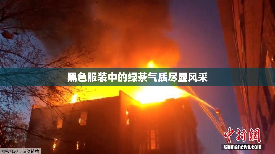 黑色服装中的绿茶气质尽显风采