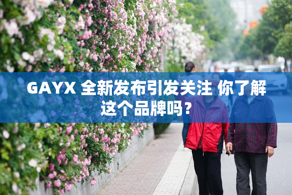 GAYX 全新发布引发关注 你了解这个品牌吗？