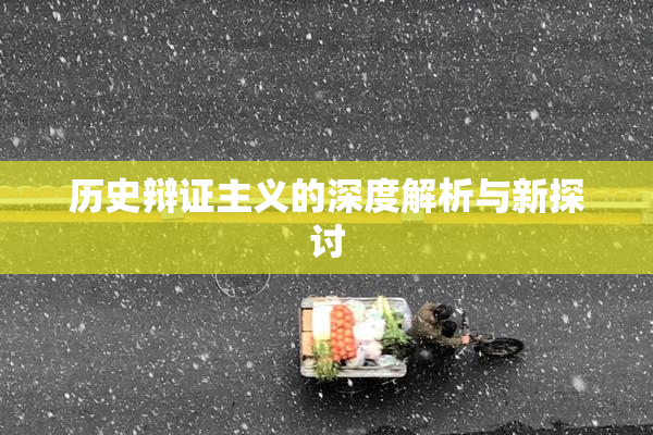 历史辩证主义的深度解析与新探讨