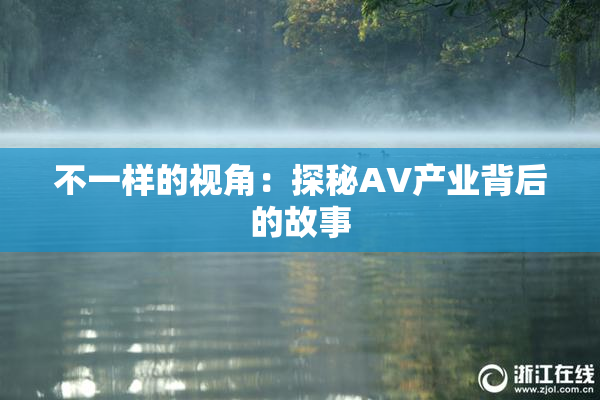 不一样的视角：探秘AV产业背后的故事
