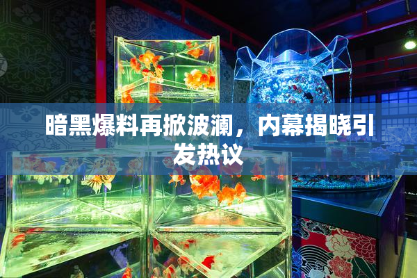暗黑爆料再掀波澜，内幕揭晓引发热议