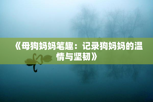 《母狗妈妈笔趣：记录狗妈妈的温情与坚韧》