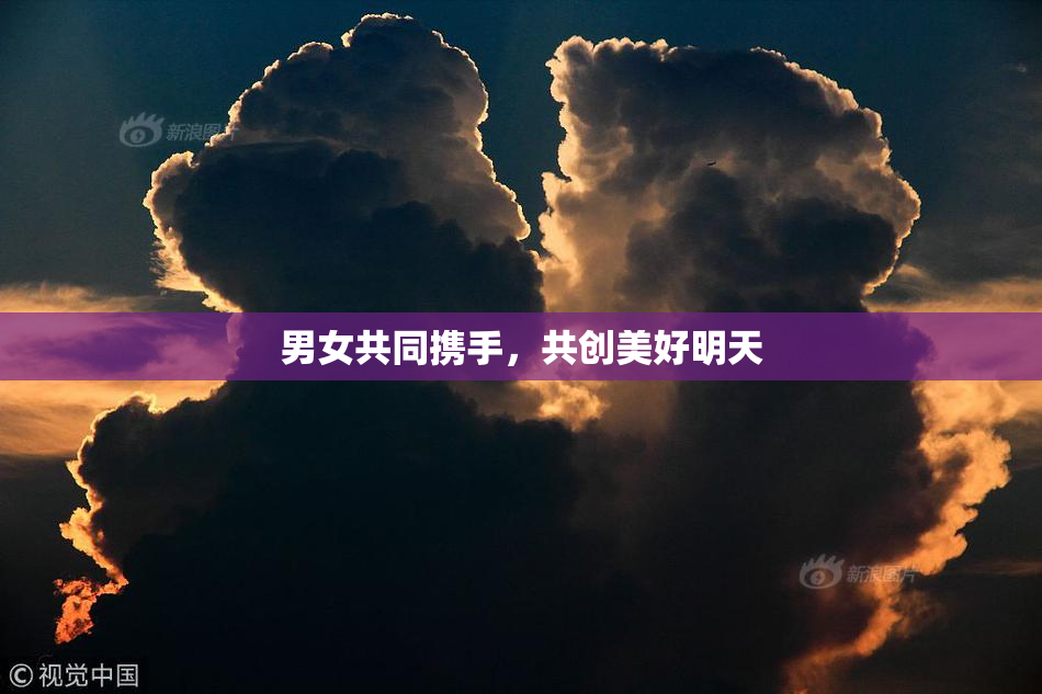 男女共同携手，共创美好明天