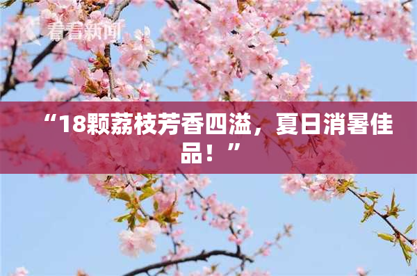 “18颗荔枝芳香四溢，夏日消暑佳品！”
