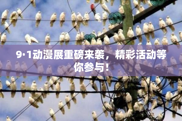 9·1动漫展重磅来袭，精彩活动等你参与！