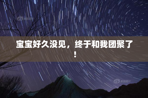宝宝好久没见，终于和我团聚了！