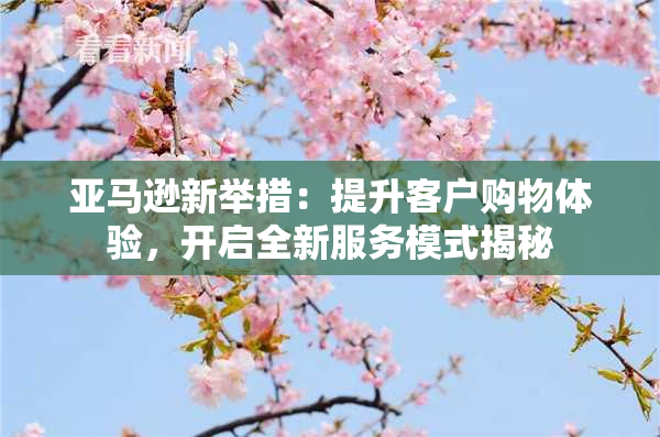 亚马逊新举措：提升客户购物体验，开启全新服务模式揭秘
