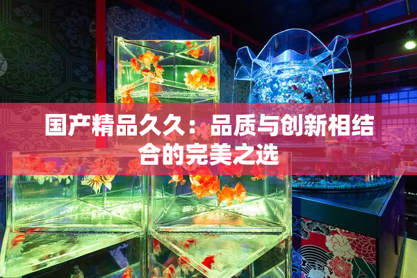 国产精品久久：品质与创新相结合的完美之选