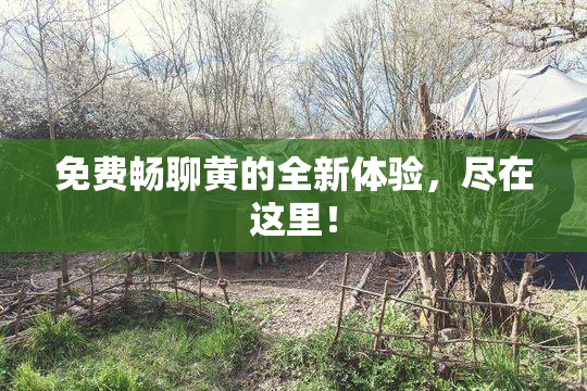 免费畅聊黄的全新体验，尽在这里！
