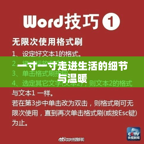 一寸一寸走进生活的细节与温暖