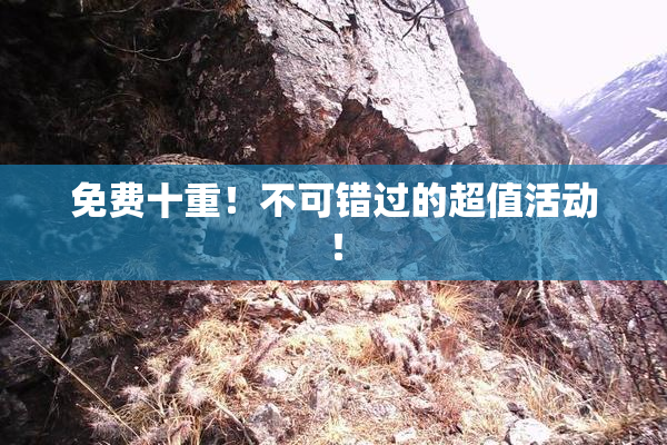 免费十重！不可错过的超值活动！