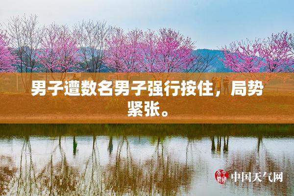 男子遭数名男子强行按住，局势紧张。