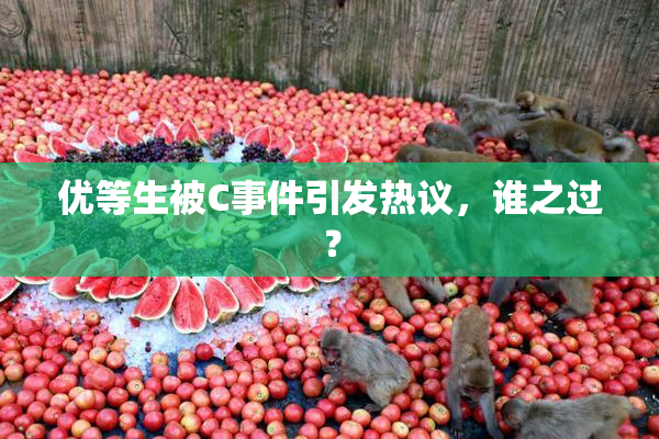 优等生被C事件引发热议，谁之过？