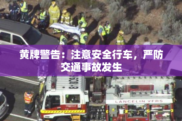 黄牌警告：注意安全行车，严防交通事故发生
