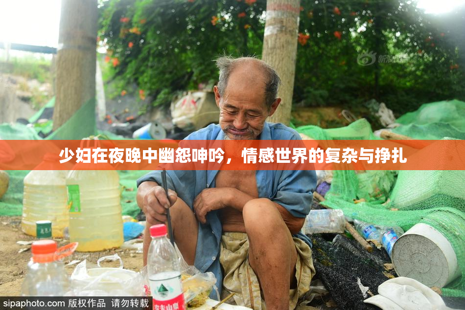 少妇在夜晚中幽怨呻吟，情感世界的复杂与挣扎