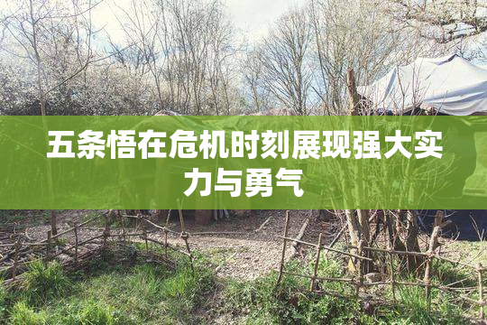 五条悟在危机时刻展现强大实力与勇气