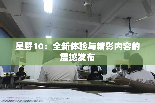 星野10：全新体验与精彩内容的震撼发布