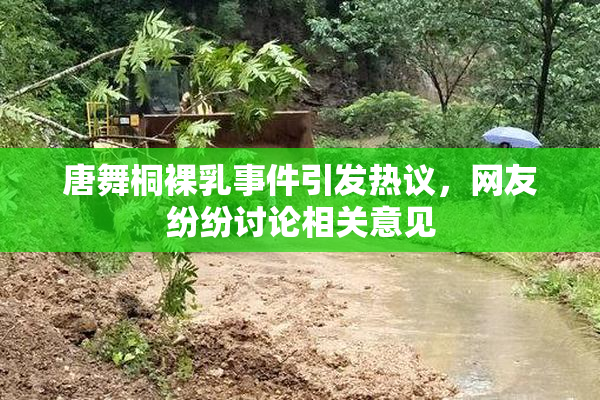 唐舞桐裸乳事件引发热议，网友纷纷讨论相关意见