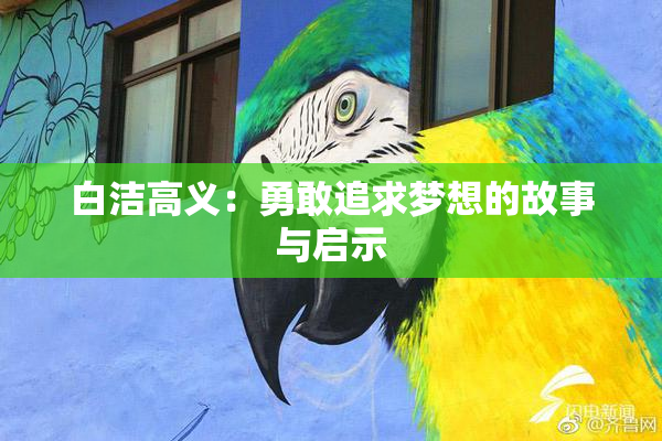 白洁高义：勇敢追求梦想的故事与启示