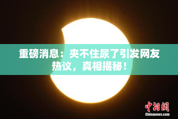 重磅消息：夹不住尿了引发网友热议，真相揭秘！
