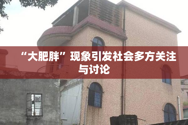“大肥胖”现象引发社会多方关注与讨论