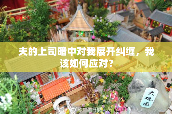 夫的上司暗中对我展开纠缠，我该如何应对？