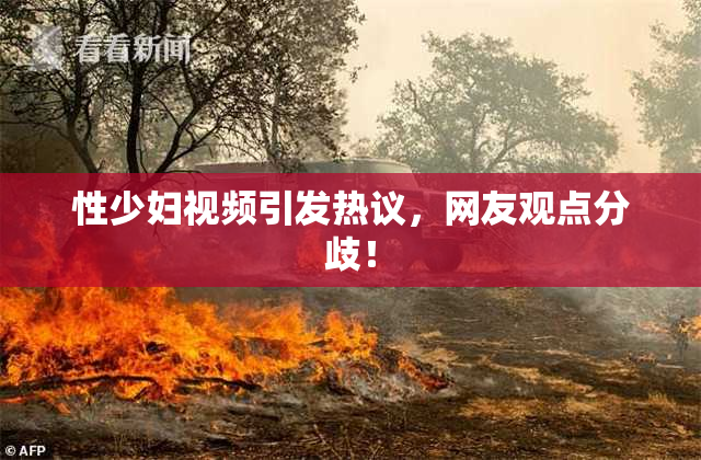 性少妇视频引发热议，网友观点分歧！