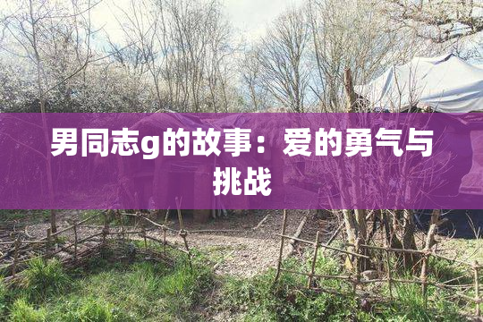 男同志g的故事：爱的勇气与挑战