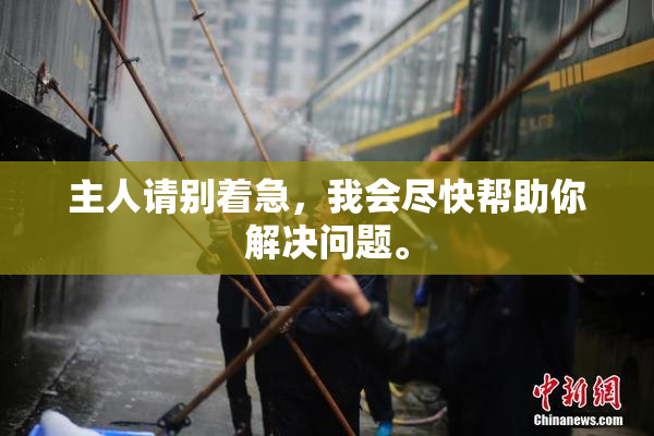 主人请别着急，我会尽快帮助你解决问题。