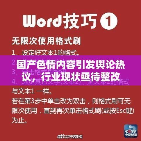 国产色情内容引发舆论热议，行业现状亟待整改