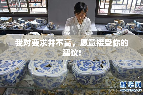 我对要求并不高，愿意接受你的建议!