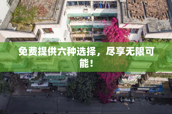 免费提供六种选择，尽享无限可能！