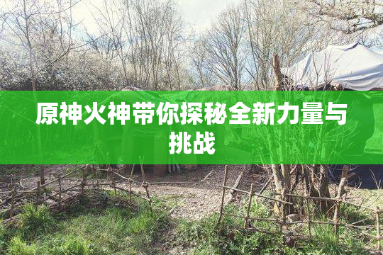 原神火神带你探秘全新力量与挑战