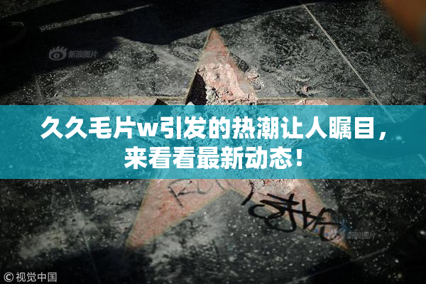 久久毛片w引发的热潮让人瞩目，来看看最新动态！