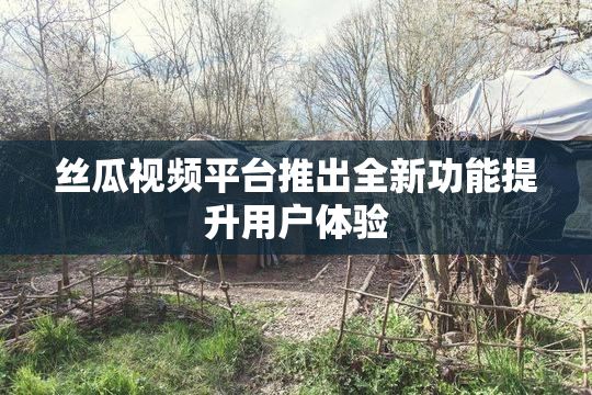 丝瓜视频平台推出全新功能提升用户体验