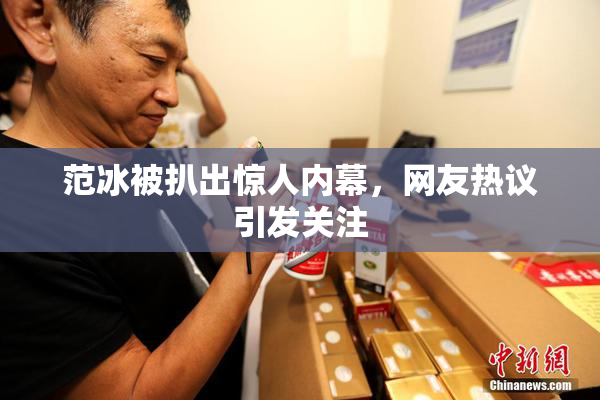 范冰被扒出惊人内幕，网友热议引发关注