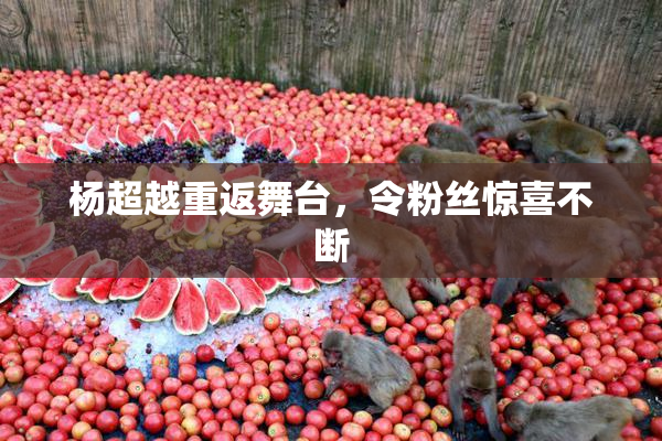 杨超越重返舞台，令粉丝惊喜不断