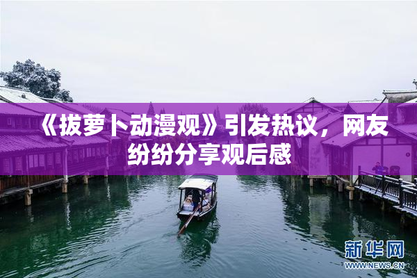 《拔萝卜动漫观》引发热议，网友纷纷分享观后感