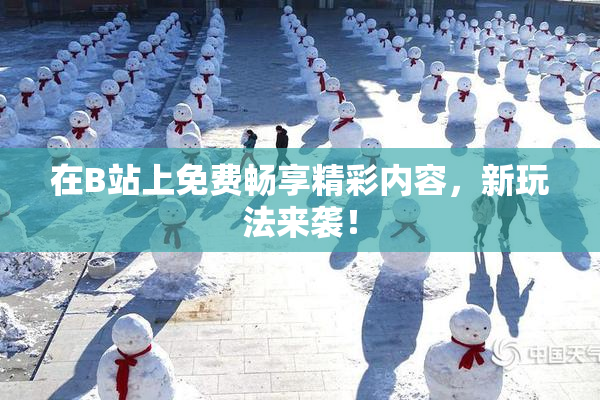 在B站上免费畅享精彩内容，新玩法来袭！